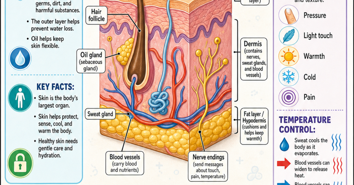Skin Guard Science How the Skin Protects You Infographic | LivePhysics™