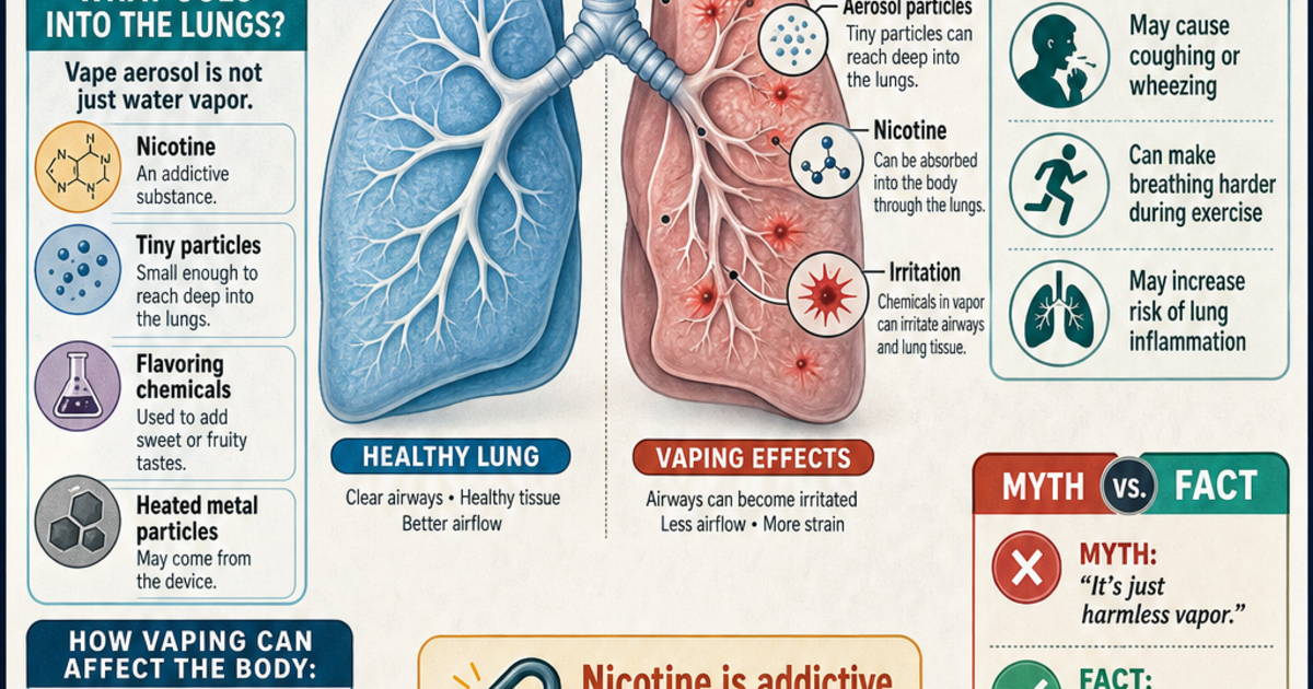 The Effects Of Vaping On The Lungs Infographic LivePhysics the-effects-of-vaping-on-the-lungs-infographic-livephysics
