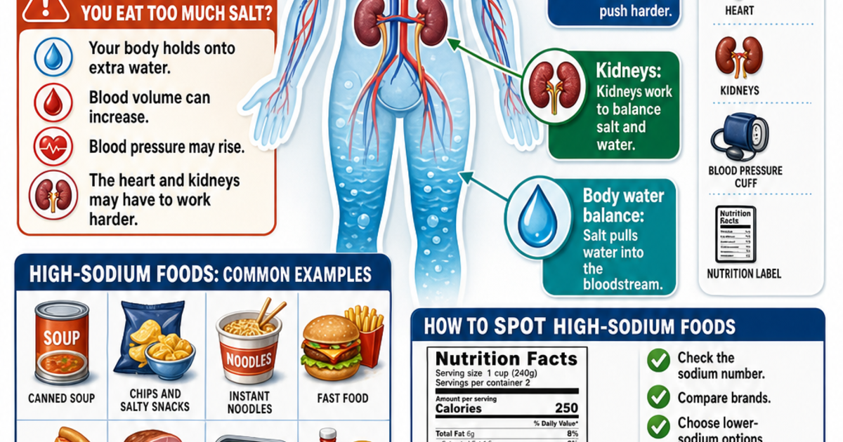 Much Propblem The Problem with Too Much Salt Infographic | LivePhysics™