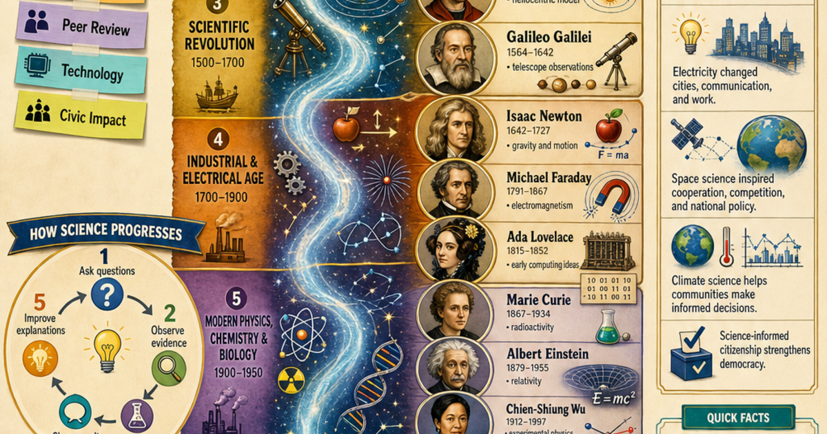 History Visual Guides: Famous Scientists Through History Infographic ...