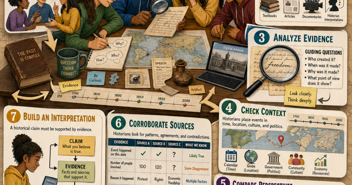 History Visual Guides: How Historians Study the Past Infographic ...