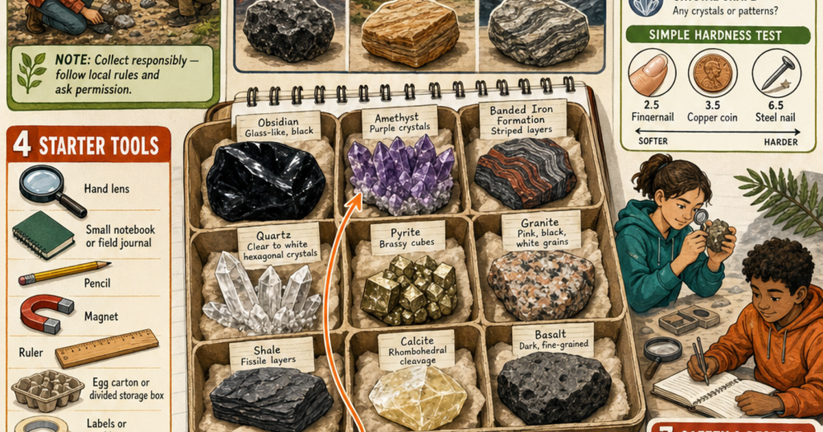 Collecting Rocks Hobbies & Creative Projects: Rock and Mineral Collecting Infographic ...