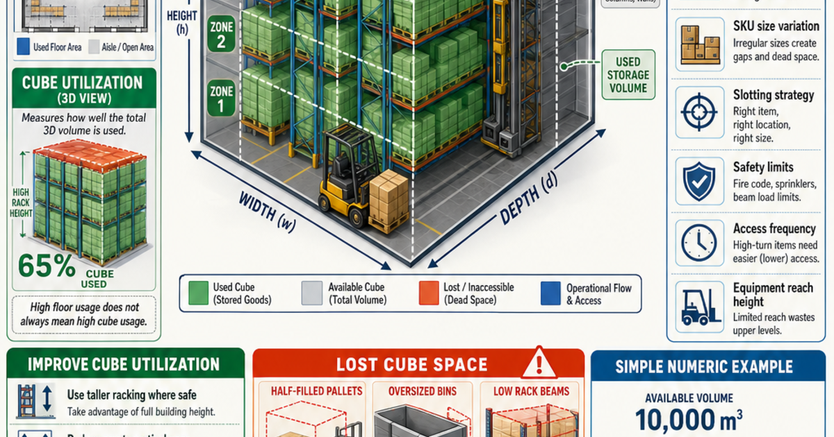 Logistics & Warehouse Systems: Cube Utilization Infographic | LivePhysics™