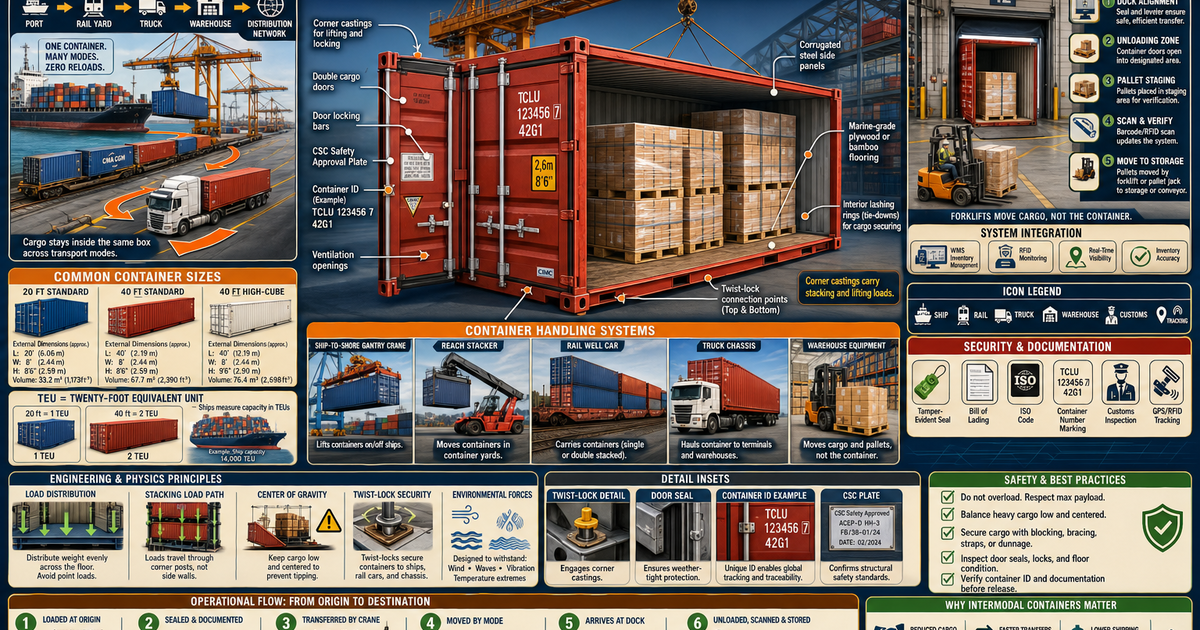 Logistics & Warehouse Systems: Intermodal Shipping Containers ...
