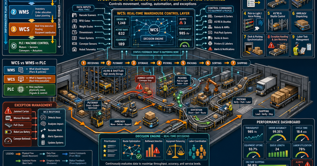 Logistics & Warehouse Systems: Warehouse Control Systems Infographic ...