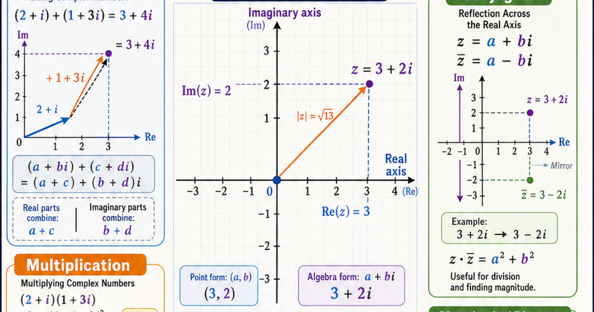 Math: Complex Numbers Infographic | LivePhysics™