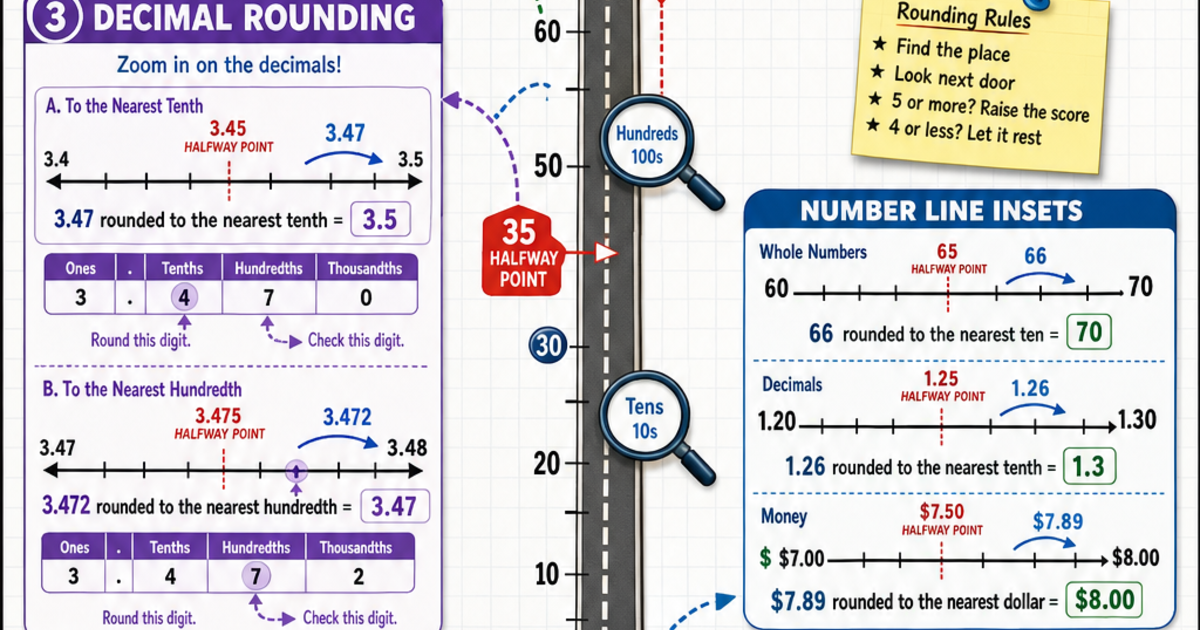 Math: Rounding and Estimation Infographic | LivePhysics™