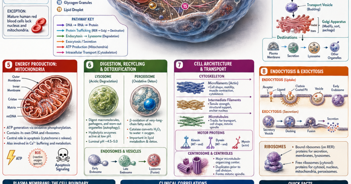 The Human Cell Infographic | LivePhysics™