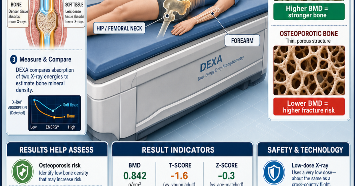 Medical Technology: DEXA Bone Scans Infographic | LivePhysics™