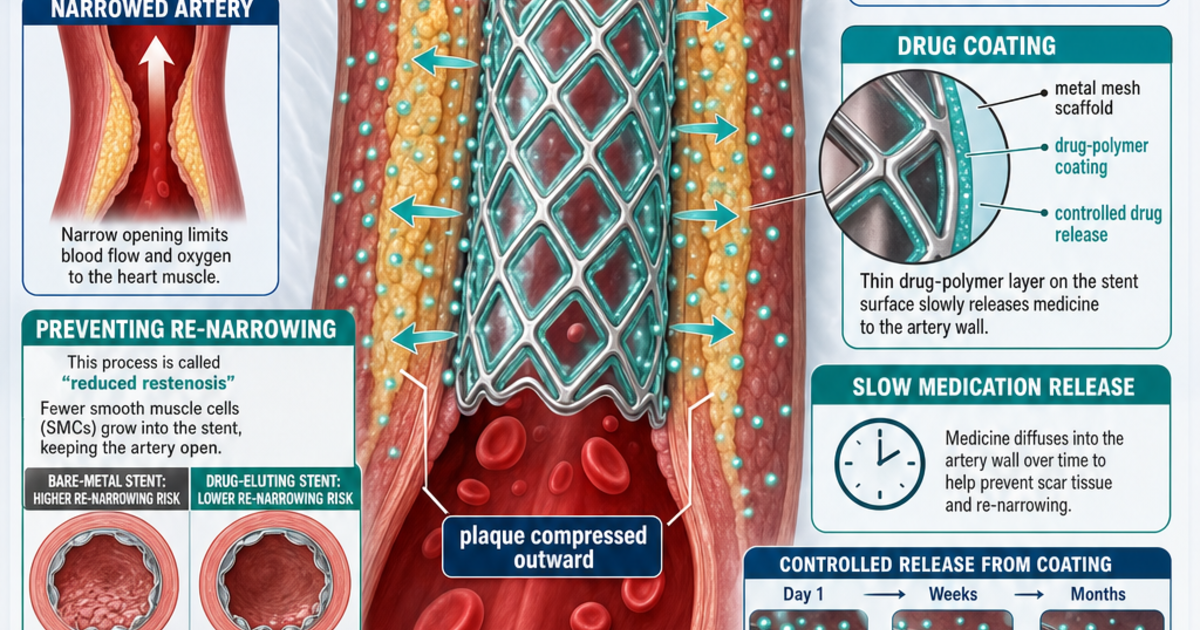 Medical Technology: Drug-Eluting Stents Infographic | LivePhysics™