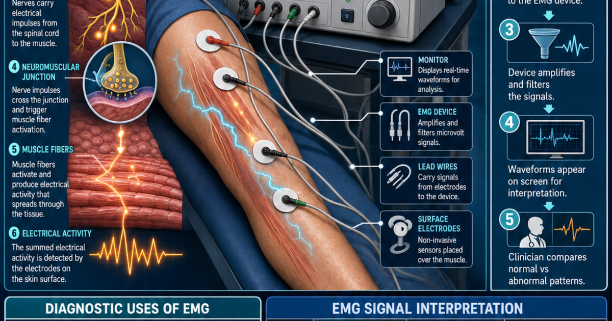 Medical Technology: Electromyography Infographic | LivePhysics™