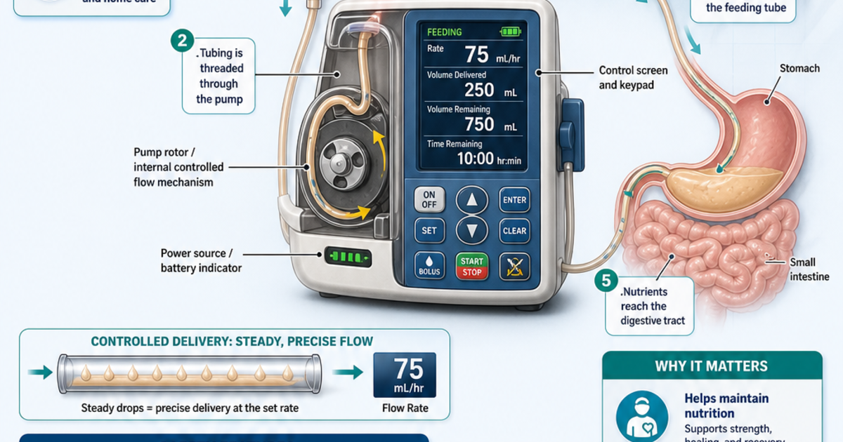 Medical Technology: Enteral Feeding Pumps Infographic | LivePhysics™