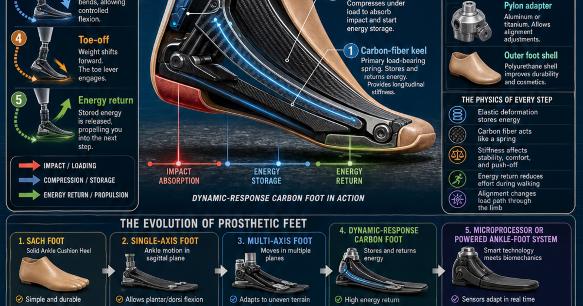 Medical Technology: Prosthetic Feet Infographic | LivePhysics™