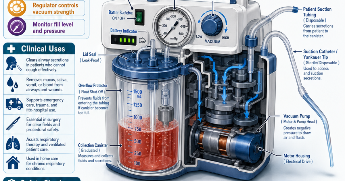 Medical Technology: Medical Suction Devices Infographic | LivePhysics™
