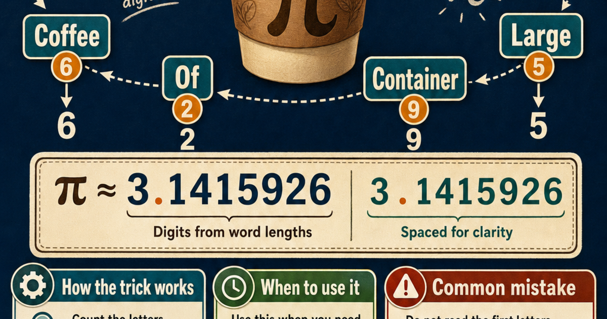 Pi Infographics Math: First eight digits of pi Infographic | LivePhysics™