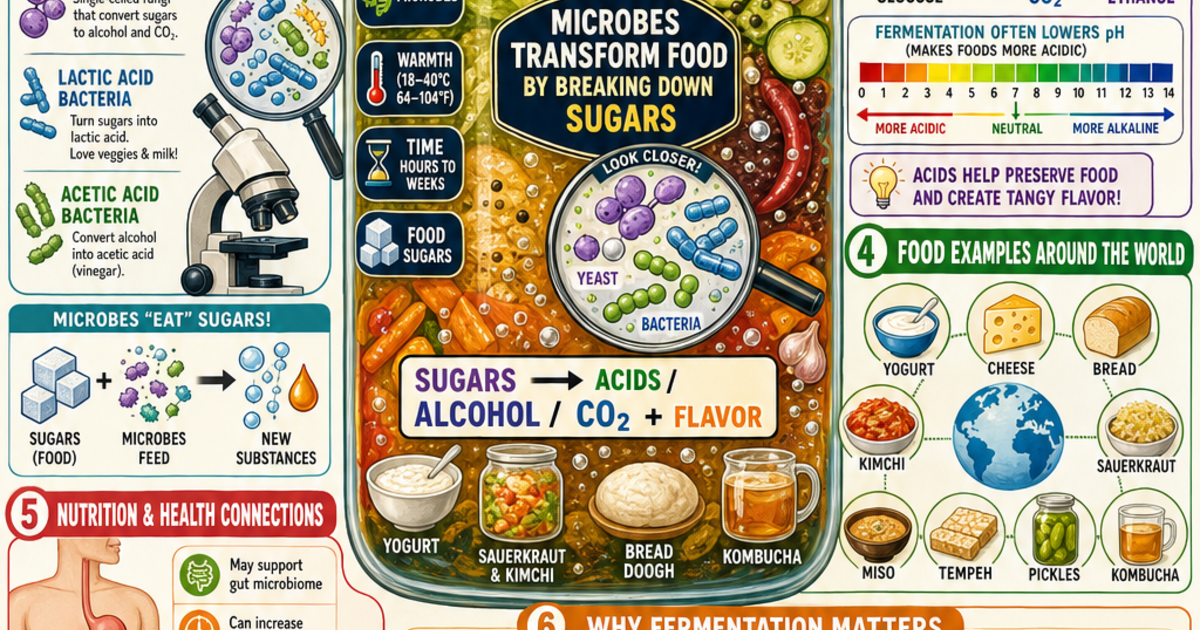 Nutrition & Food Science: The Science of Fermentation Infographic ...