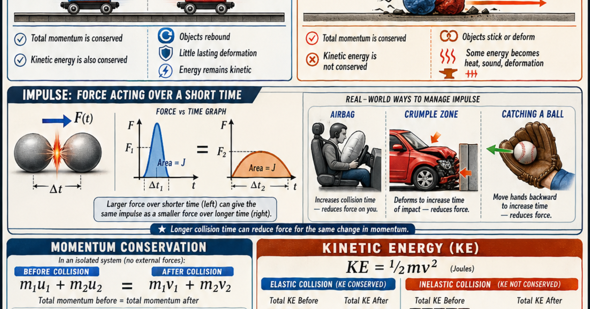 Impulse and Collisions Infographic | LivePhysics™