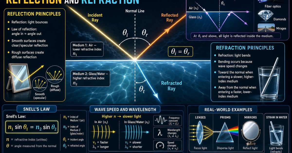 Light and Optics Infographic | LivePhysics™