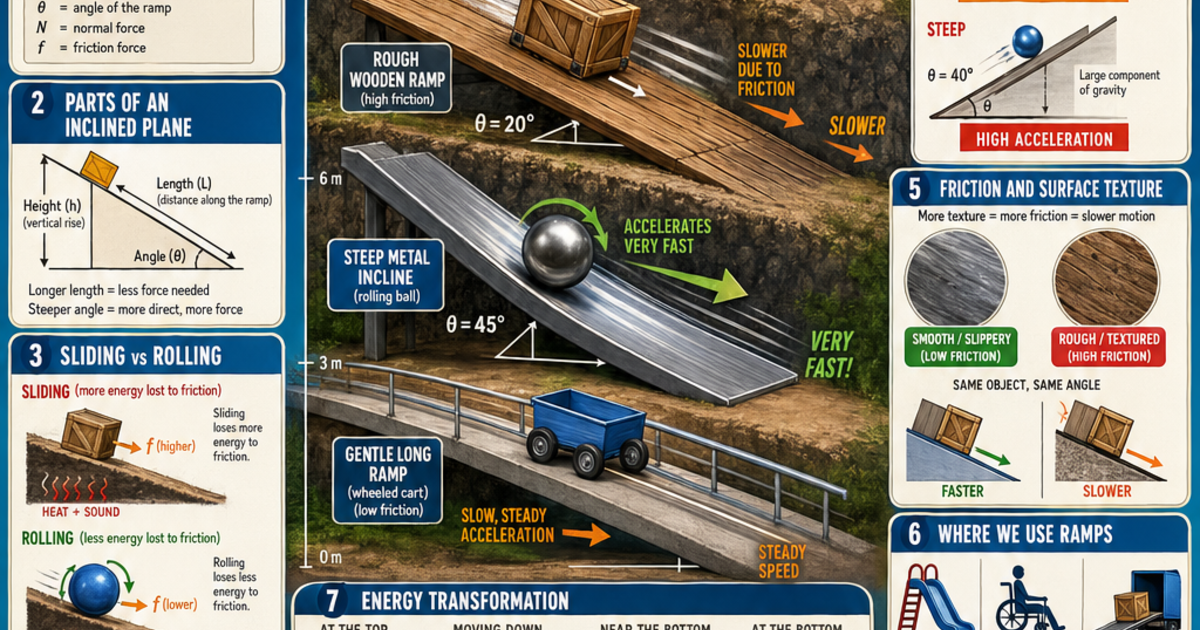 Ramps and Slides Infographic | LivePhysics™
