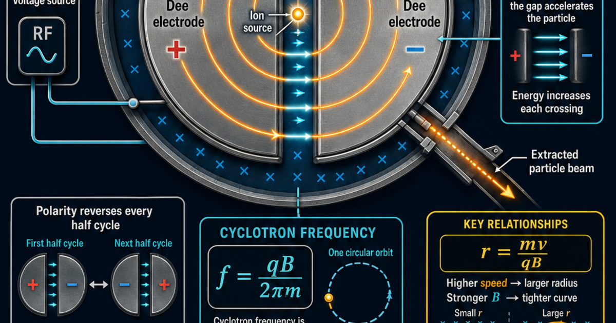 Physics The Cyclotron Infographic LivePhysics physics-the-cyclotron-infographic-livephysics