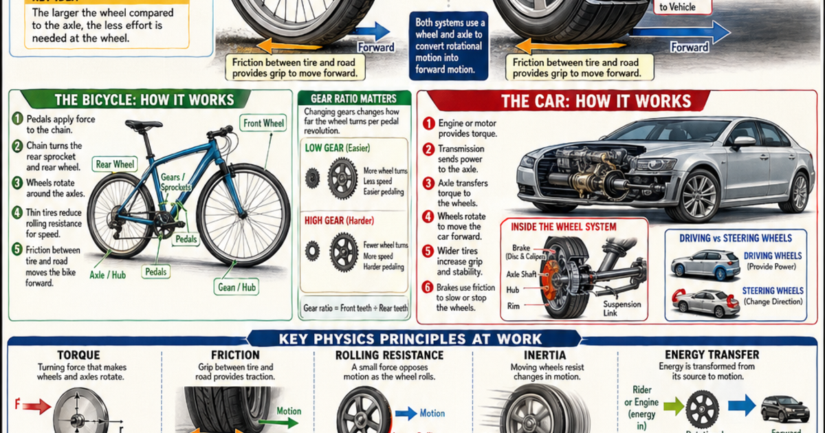 Wheels and Axles Infographic | LivePhysics™