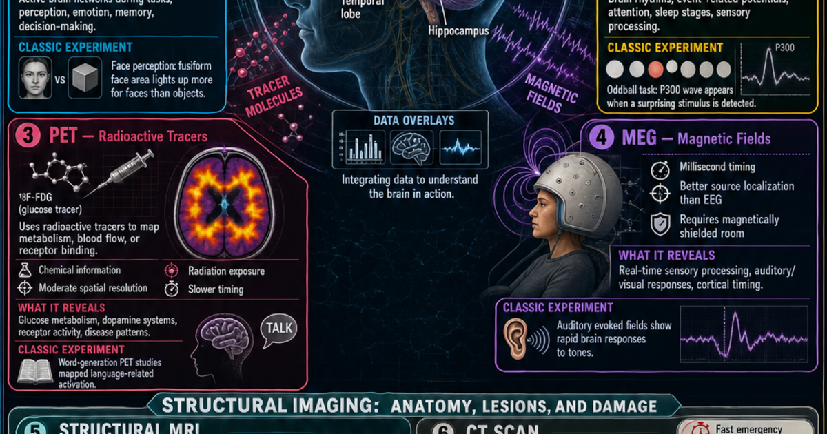 Methods of Brain Imaging Infographic | LivePhysics™
