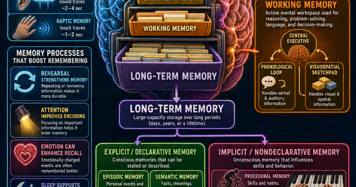 Types of Memory Infographic | LivePhysics™