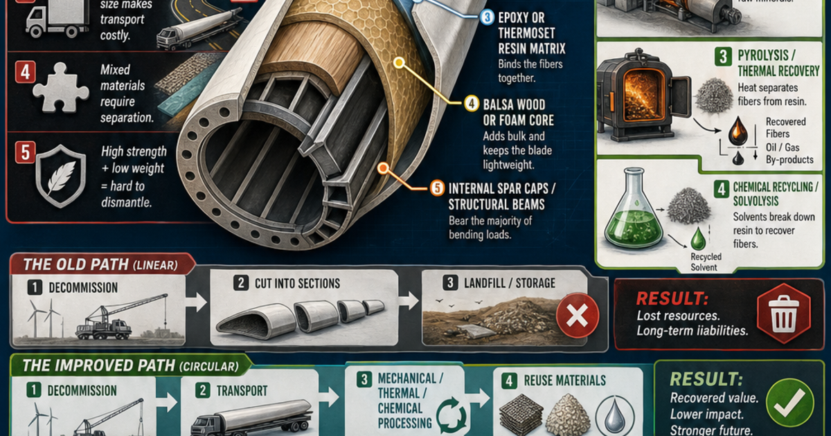 Renewable Energy Machines: Recycling Turbine Blades Infographic ...