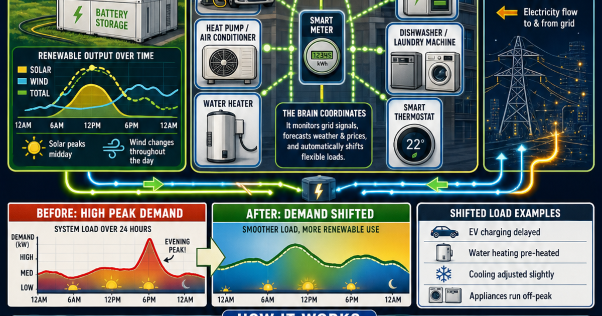 Renewable Energy Machines: Demand Response Infographic | LivePhysics™