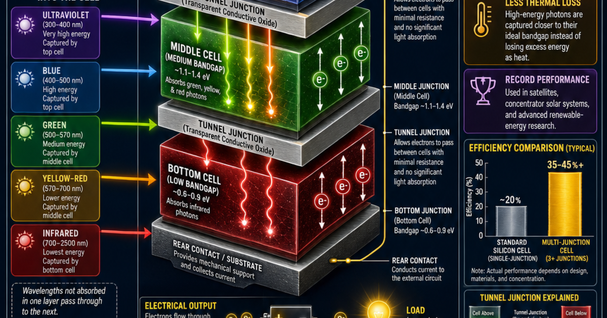 Renewable Energy Machines: Multi-Junction Solar Cells Infographic ...