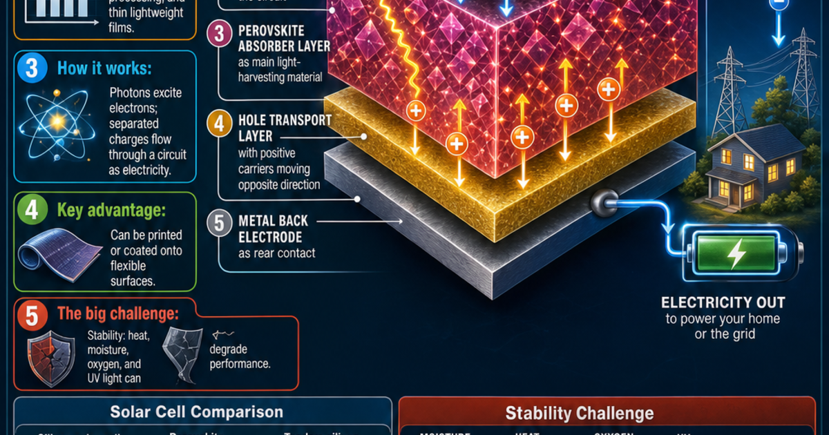 Renewable Energy Machines: Perovskite Solar Cells Infographic ...