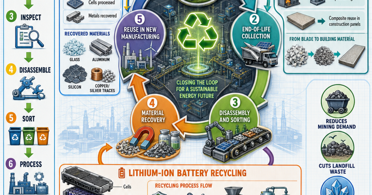 Renewable Energy Machines: Recycling Renewable Hardware Infographic ...