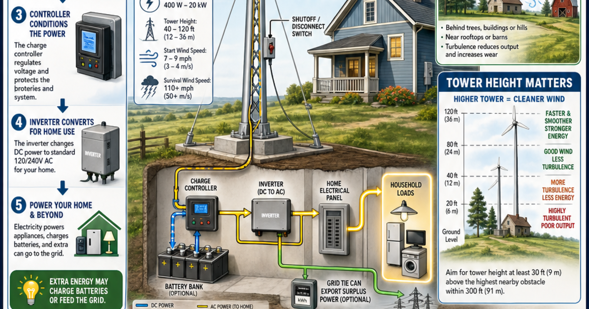 Renewable Energy Machines: Small and Residential Wind Infographic ...
