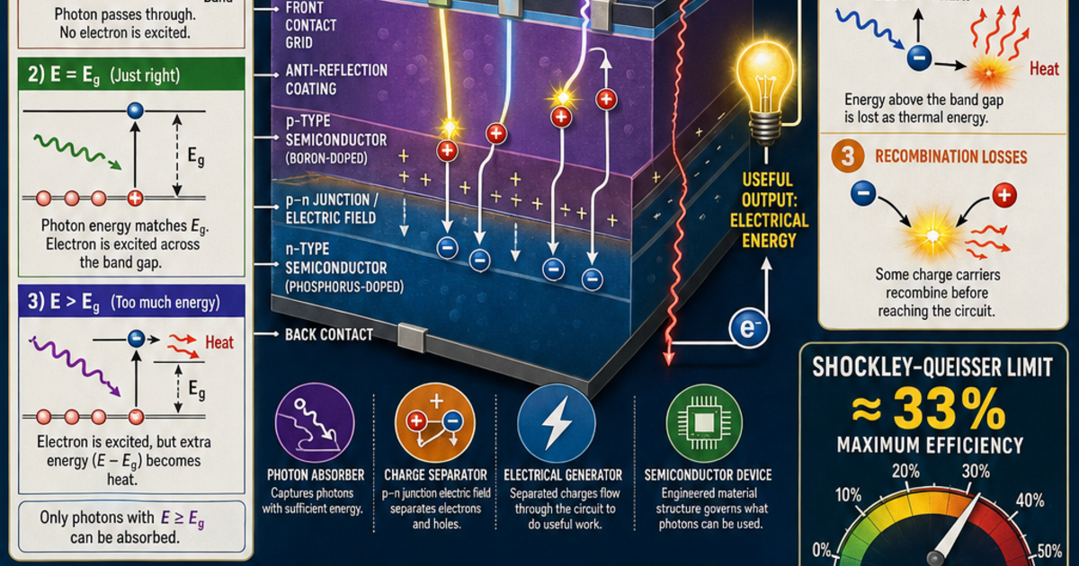 Renewable Energy Machines: The Solar Efficiency Limit Infographic ...