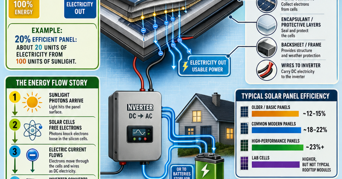 Renewable Energy Machines: Solar Panel Efficiency Infographic ...