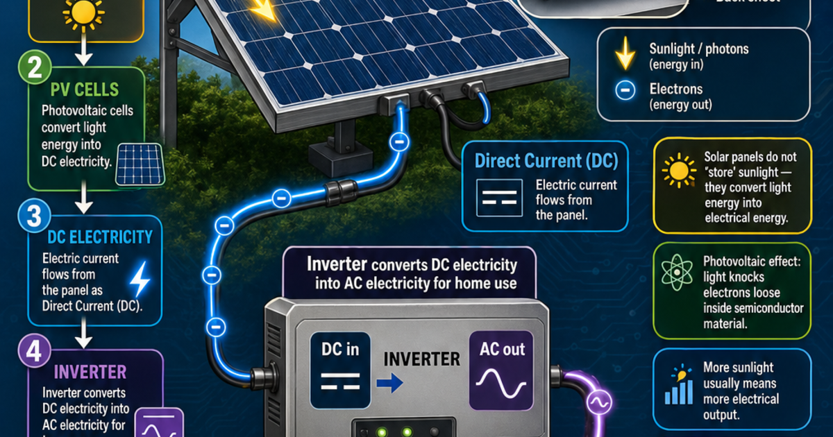 Renewable Energy Machines: Solar Panels Infographic | LivePhysics™