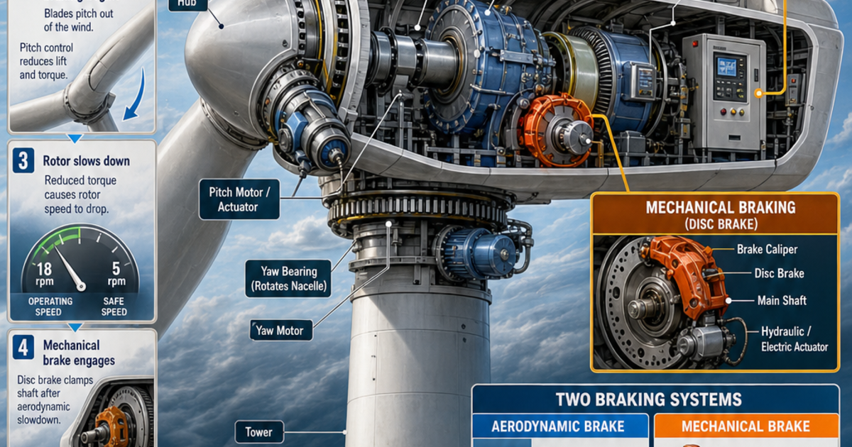 Renewable Energy Machines: Turbine Braking Systems Infographic ...