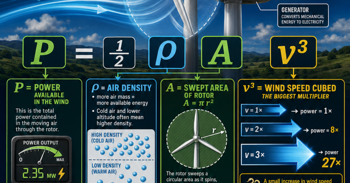 Renewable Energy Machines: The Wind Power Equation Infographic ...