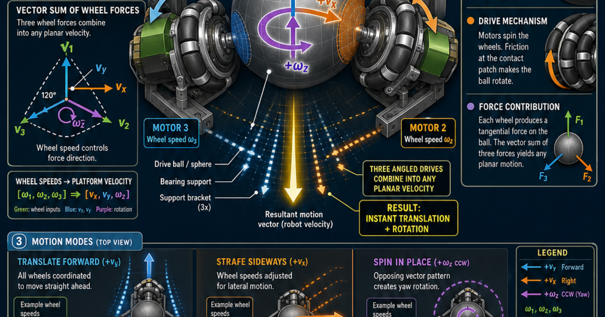 Ball Drive Robotics: Ball Drive (Killough Platform) Infographic | LivePhysics™