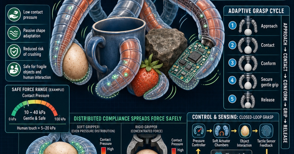 Robotics: Bionic Soft Gripper Infographic | LivePhysics™