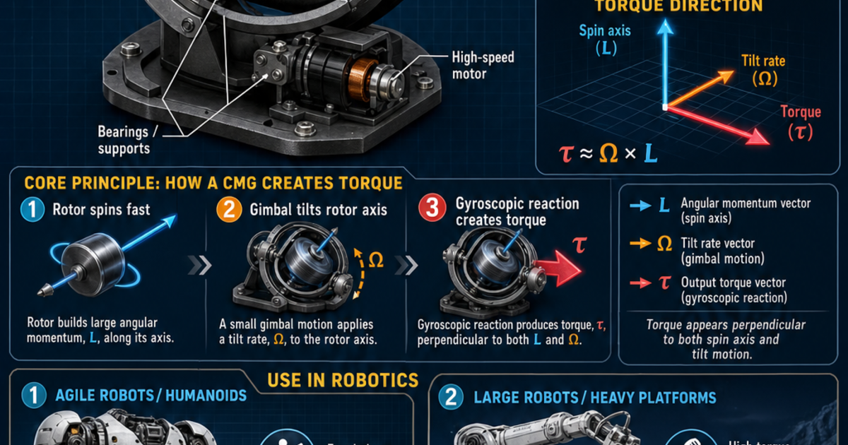 Robotics Gyroscope Robotics: Control Moment Gyroscope Infographic | LivePhysics™