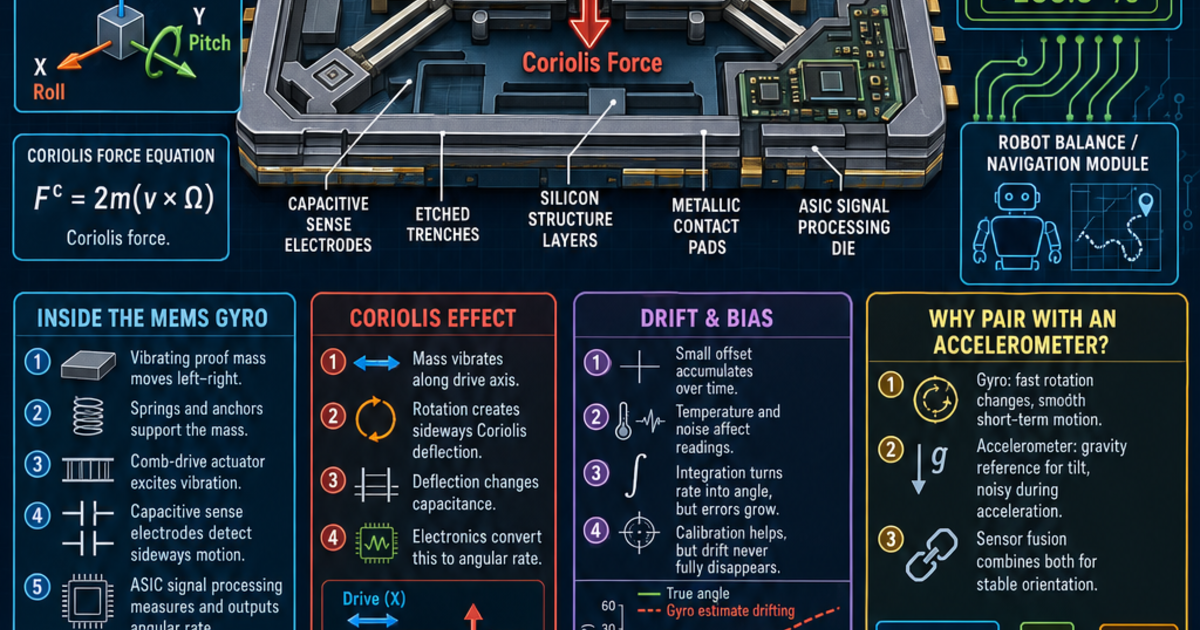 Robotics Gyroscope Robotics: MEMS Gyroscope Infographic | LivePhysics™