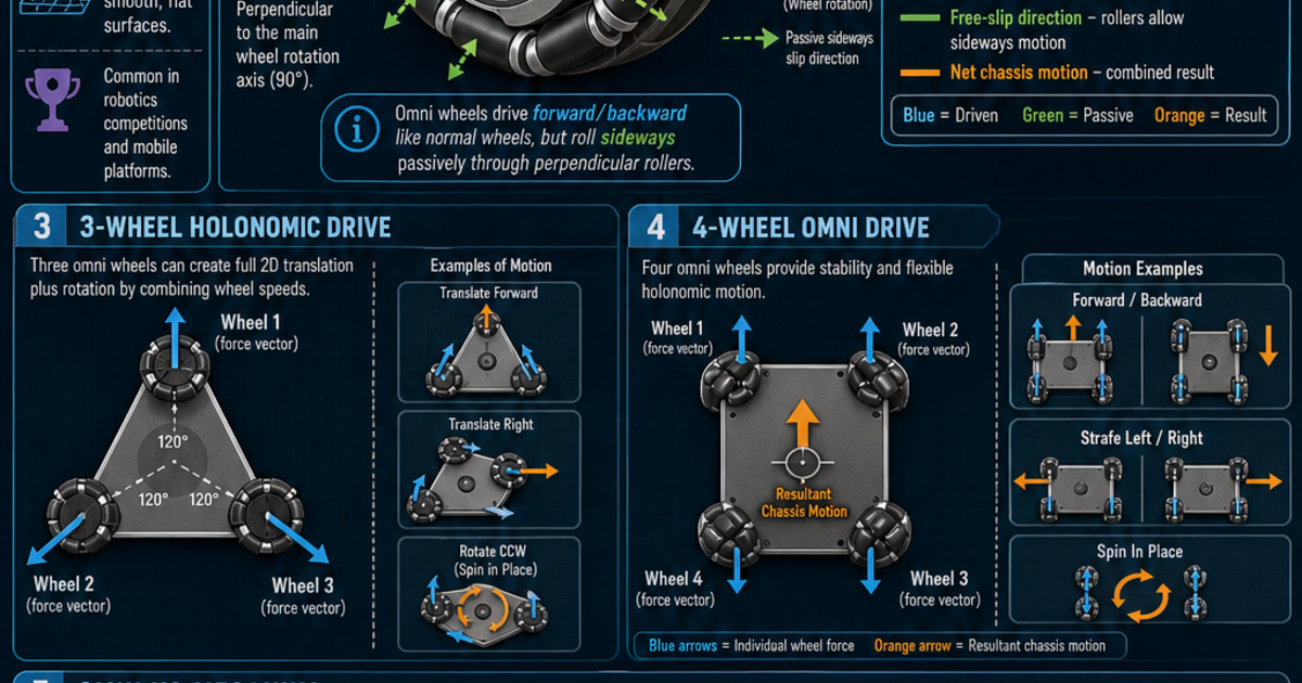 Robotics Boot Wheel Robotics: Omni Wheel Infographic | LivePhysics™