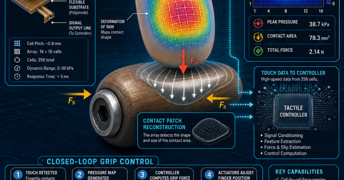 Robotics: Tactile Sensor Array Infographic | LivePhysics™