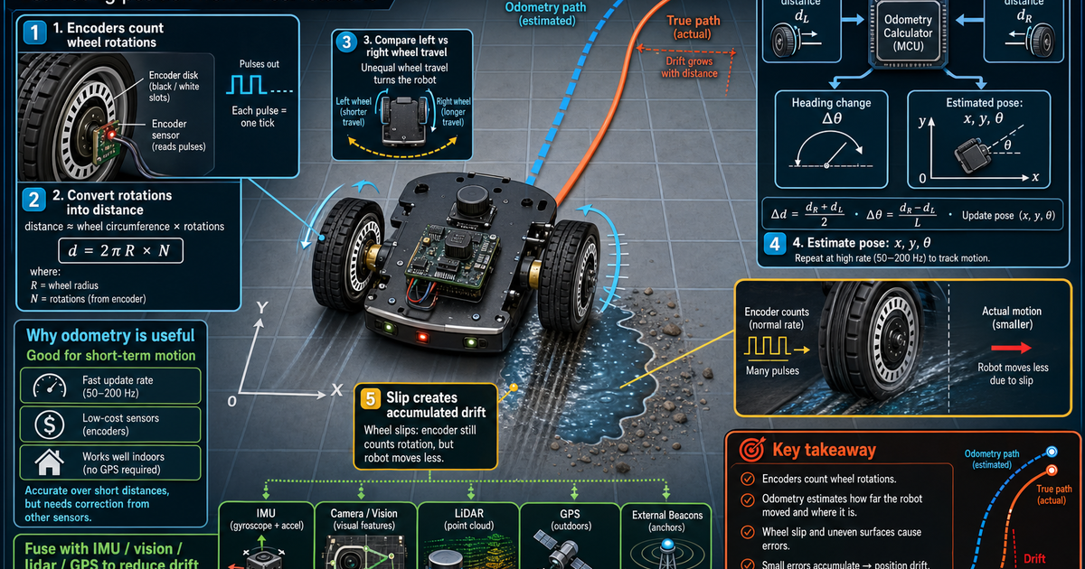 Robotics Boot Wheel Robotics: Wheel Odometry Infographic | LivePhysics™
