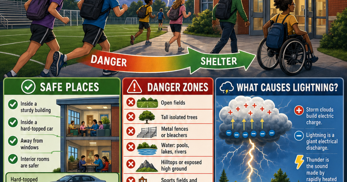 Safety & Emergency Preparedness: Lightning Safety Infographic ...