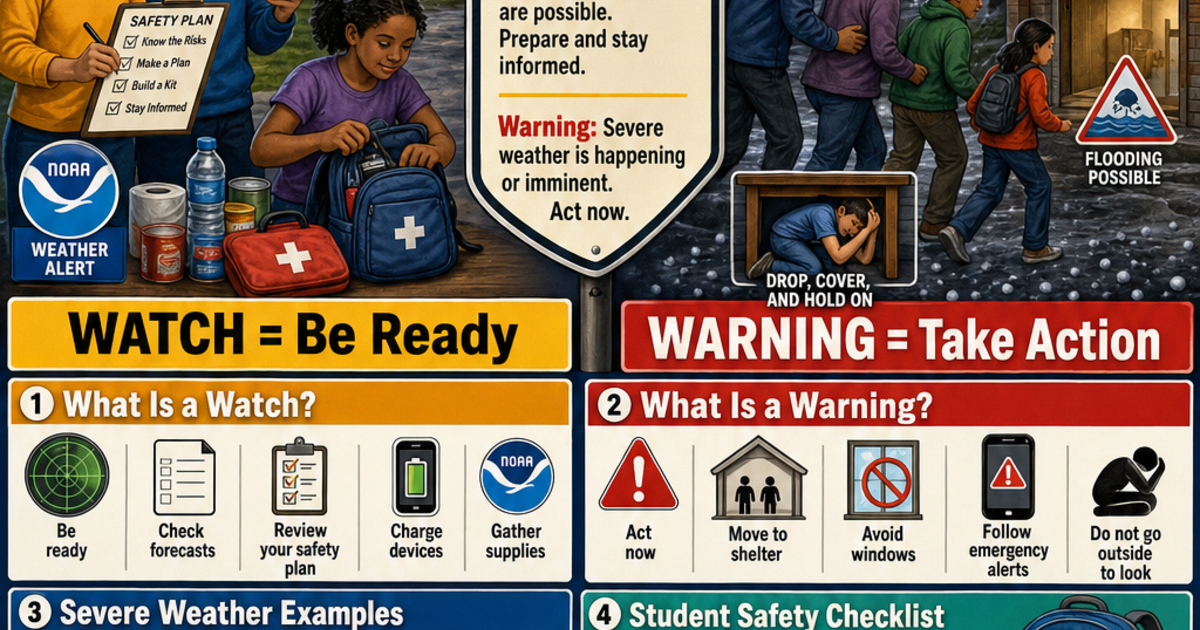 Safety & Emergency Preparedness: Severe Weather Watches vs Warnings ...