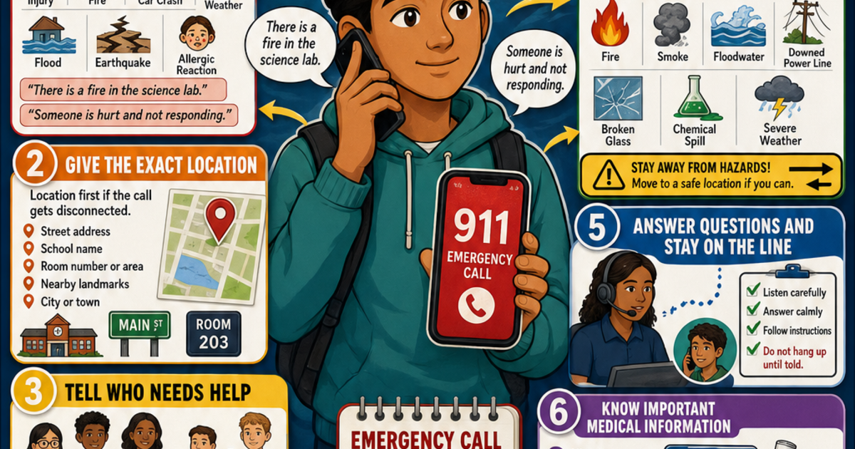 Safety & Emergency Preparedness: What Information to Give in an ...