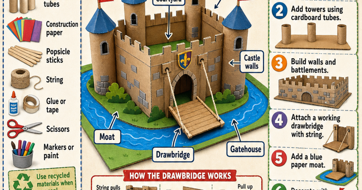 Build a Castle Model Project Infographic | LivePhysics™