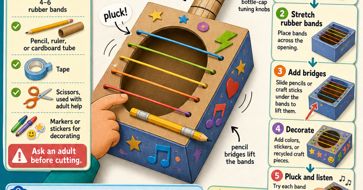 Build a Homemade Musical Instrument Infographic | LivePhysics™